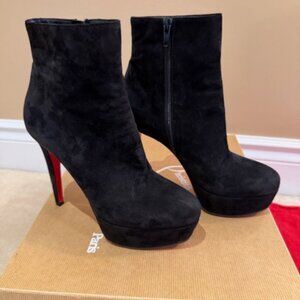 Christian Louboutin Platform Suede Bootie
